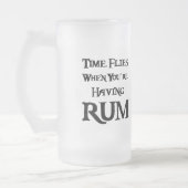 De tijd vliegt als je aan het regeren bent matglas bierpul (Links)