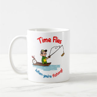 De Tijd Vliegt Als Je aan het Vissen Bent Koffiemok