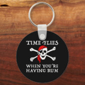 De tijd vliegt als je de wagen hebt sleutelhanger (Achterkant)