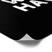 De tijd vliegt als je Flan Pun Dark BG hebt Poster (Hoek)