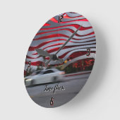 De tijd vliegt moderne unieke ontwerp wandklok (Hoek)