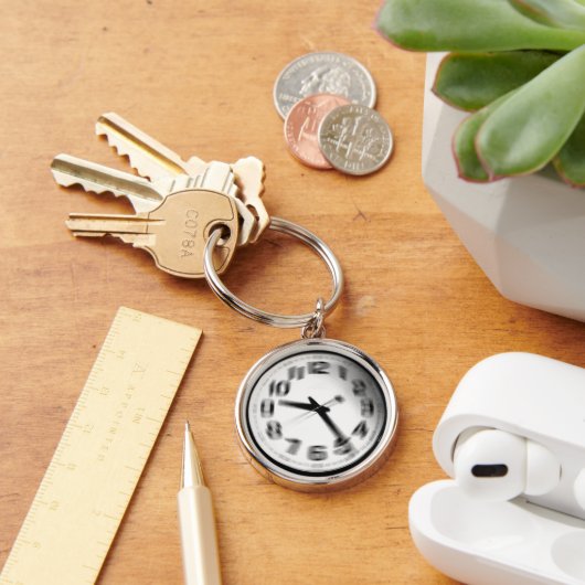 De tijd vliegt. sleutelhanger (Bureau)