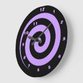 De tijd windt onderaan de Paarse en Zwarte Grote Klok (Hoek)