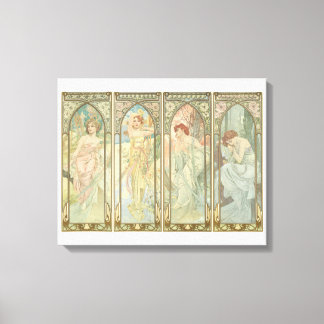 De tijden van de dag canvas afdruk