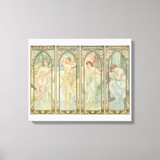 De tijden van de dag canvas afdruk (Voorkant)