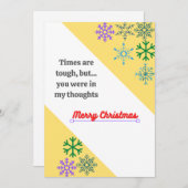 De tijden zijn zwaar 2020 Kerstmis Feestdagenkaart (Voorkant / Achterkant)