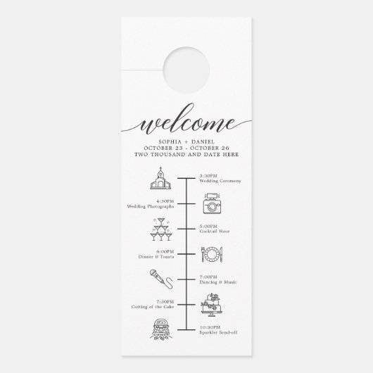 De tijdlijn van de Hanger van de deur van het huwe (Voorkant)