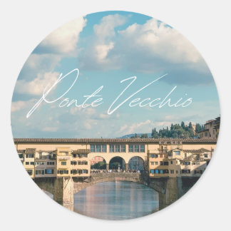 De tijdloze charme van Ponte Vecchio Ronde Sticker