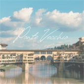 De tijdloze charme van Ponte Vecchio Sticker (Voorkant)