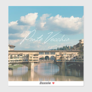 De tijdloze charme van Ponte Vecchio Sticker