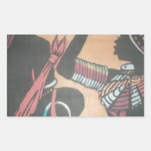 De tijdloze schoonheid van de Masai traditie Rechthoekige Sticker