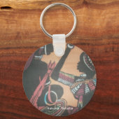 De tijdloze schoonheid van de Masai traditie Sleutelhanger (Voorkant)