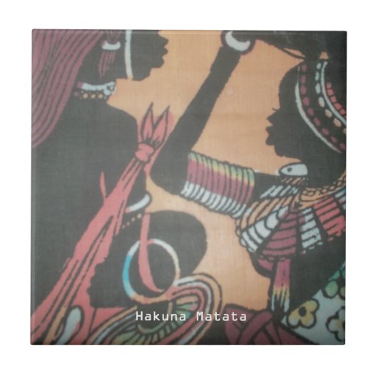 De tijdloze schoonheid van de Masai traditie Tegeltje (Voorkant)