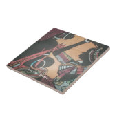 De tijdloze schoonheid van de Masai traditie Tegeltje (Zijkant)