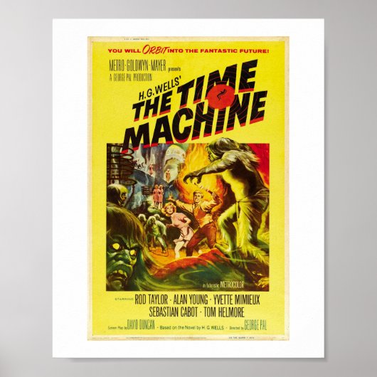 De Tijdmachine 1960 film Poster (Voorkant)
