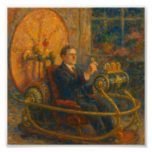 De tijdmachine van HG Wells Foto Afdruk (Voorkant)