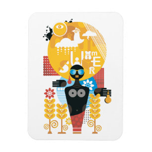 De tijdmeisje van de zomer magneet