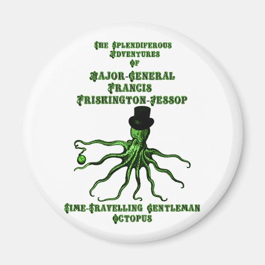 De tijdreizende meneer Octopus Magneet (Voorkant)