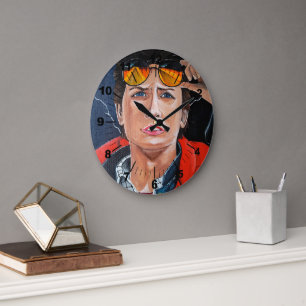 De Tijdreiziger Schilderij door Alfred Fox Grote Klok