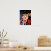 De Tijdreiziger Schilderij door Alfred Fox Poster (Keuken)
