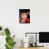 De Tijdreiziger Schilderij door Alfred Fox Poster (Thuiskantoor)