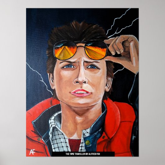 De Tijdreiziger Schilderij door Alfred Fox Poster (Voorkant)