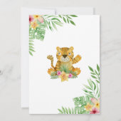 De tijger die twee thee kwam! 2e verjaardag kaart (Achterkant)