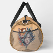 De tijger en de vrouw, kracht en genade. plunjezak (Rechts)