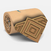 De tijger en de vrouw, kracht en genade. stropdas (Opgerold)