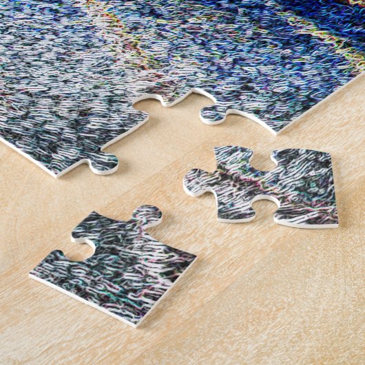 De tijger in de nacht legpuzzel (Zijkant)