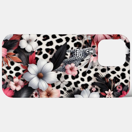 De tijger in het bloemenbos Case-Mate iPhone case (Achterkant (horizontaal))