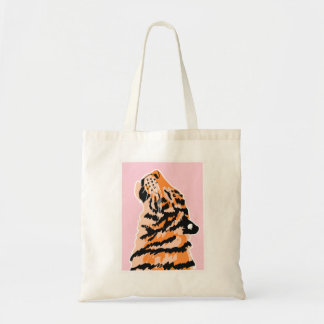 De tijger met zwarte streep tote bag