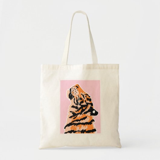 De tijger met zwarte streep tote bag (Voorkant)