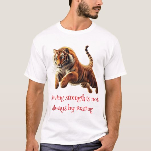 De tijger springt t-shirt (Voorkant)