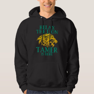 De tijger Tamer is hier DierCircus Ringmaster Act Hoodie