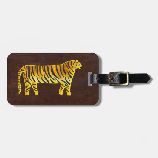 De tijger van 2009 bagagelabel (Voorkant horizontaal)