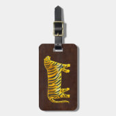 De tijger van 2009 bagagelabel (Voorkant verticaal)