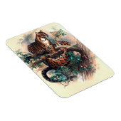 De tijger van Clouded door Joseph Wolf Magneet (Rechterzijde)