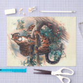 De tijger van Clouded door Joseph Wolf Tissuepapier (Craft)