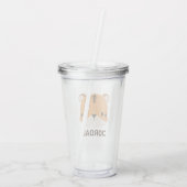 De Tijger van de klap met Persoonlijke Naam Acryl Drinkbeker (Achterkant)