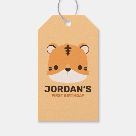 De Tijger van de klap met Persoonlijke Naam Cadeaulabel (Voorkant)