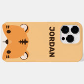 De Tijger van de klap met Persoonlijke Naam Case-Mate iPhone Case (Achterkant (horizontaal))