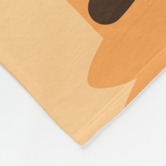 De Tijger van de klap met Persoonlijke Naam Fleece Deken (Hoek)