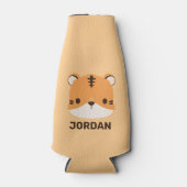 De Tijger van de klap met Persoonlijke Naam Flesjeskoeler (Voorkant)