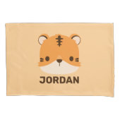 De Tijger van de klap met Persoonlijke Naam Kussensloop (Voorkant)