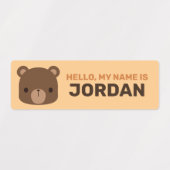 De Tijger van de klap met Persoonlijke Naam Labels (Design 2)