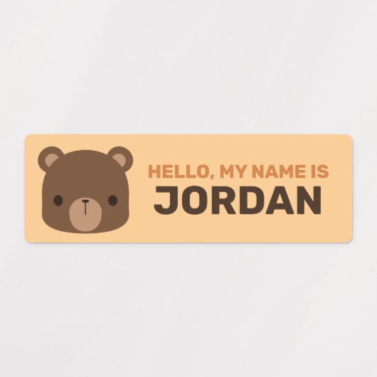 De Tijger van de klap met Persoonlijke Naam Labels (Design 2)