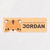De Tijger van de klap met Persoonlijke Naam Labels (Design 2)
