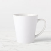 De Tijger van de klap met Persoonlijke Naam Latte Mok (Rechts)