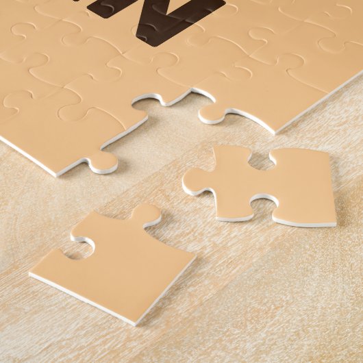 De Tijger van de klap met Persoonlijke Naam Legpuzzel (Zijkant)